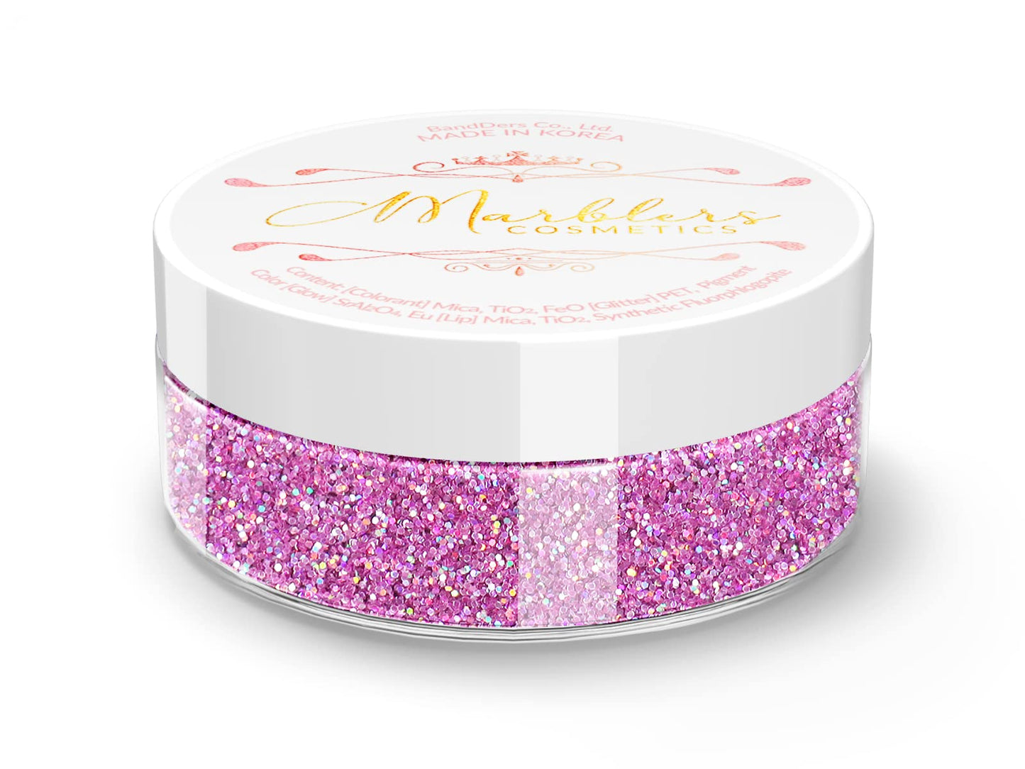 MARBLERS Holographic Face & Body Glitter [Holo Bubblegum] 0.18oz (5g) | Fine | Non-Toxic | Cruelty-Free | Festival, Rave & Party Makeup | Eye, Hair Beauty & Personal Care MARBLERS