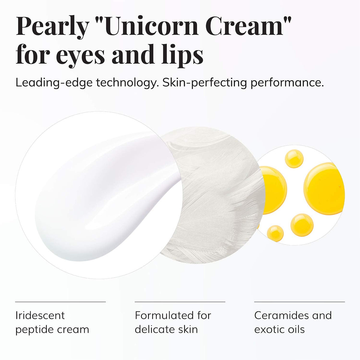 Le Mieux Eye & Lip Cream - Anti Aging Eye and Lip Moisturizer, Peptide-Infused Treatment for Visible Wrinkles & Fine Lines with Kukui Nut Oil Beauty & Personal Care Le Mieux