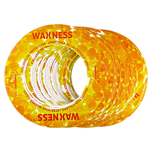 Waxness Waxing Protection Collars 50 Pack Yellow Fits Most 14 Ounces Tin Brands Beauty and Personal Care Wax Necessities