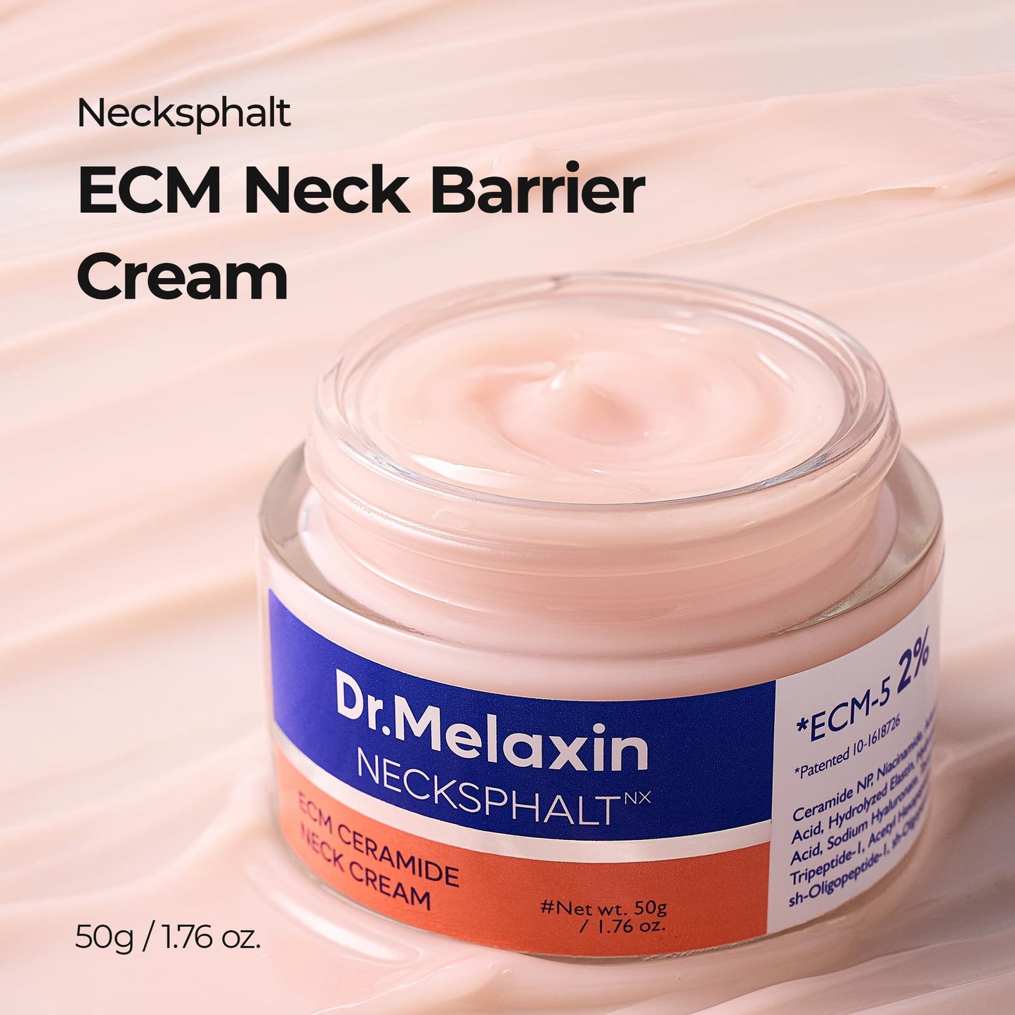 Dr.Melaxin Necksphalt Firming Cream with ECM-5 20,000ppm, Firming & Lifting Neck Cream for Wrinkles & Sagging Skin, Ceramide & Collagen for Elasticity Beauty and Personal Care Dr.Melaxin