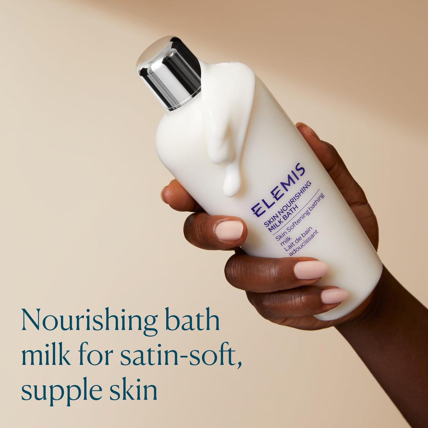 ELEMIS Skin Nourishing Milk Bath 400ml - Softening Body Cleanser for Dry Skin, Gently Moisturizes & Soothes with Milk Protein & Oat Extract Beauty & Personal Care ELEMIS