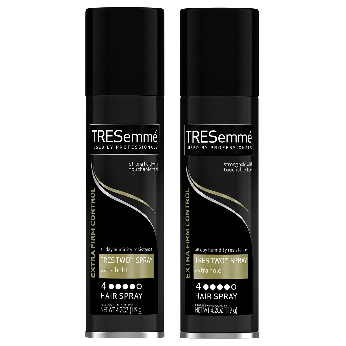 TRESemmé Extra Hold Hairspray, 2-4.2 oz (Pack of 2), Strong Humidity Resistant, Frizz Control, All Day Smoothness, Salon Quality Beauty & Personal Care TRESemmé