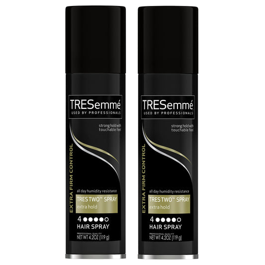 TRESemmé Extra Hold Hairspray, 2-4.2 oz (Pack of 2), Strong Humidity Resistant, Frizz Control, All Day Smoothness, Salon Quality Beauty & Personal Care TRESemmé