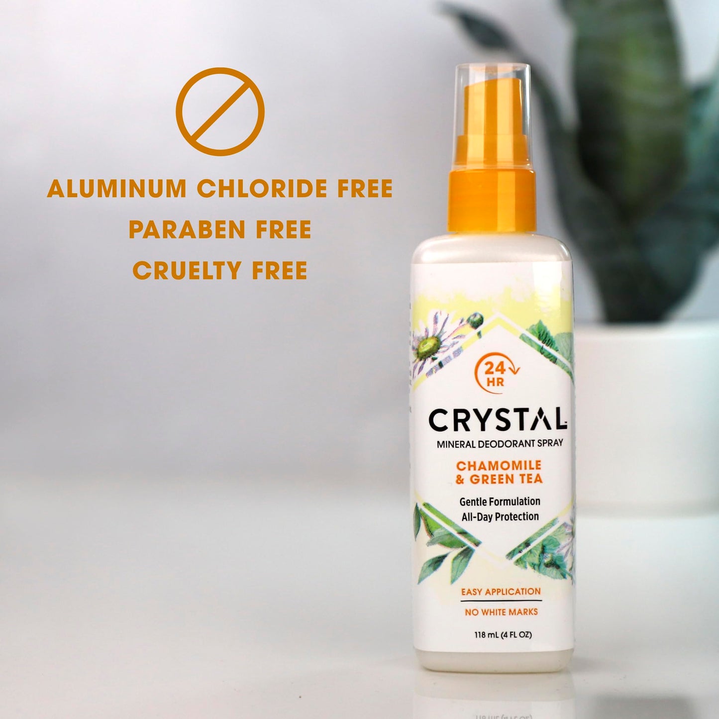 Crystal Essence Mineral Deodorant Spray, Chamomile & Green Tea 4 oz Beauty and Personal Care Crystal Essence