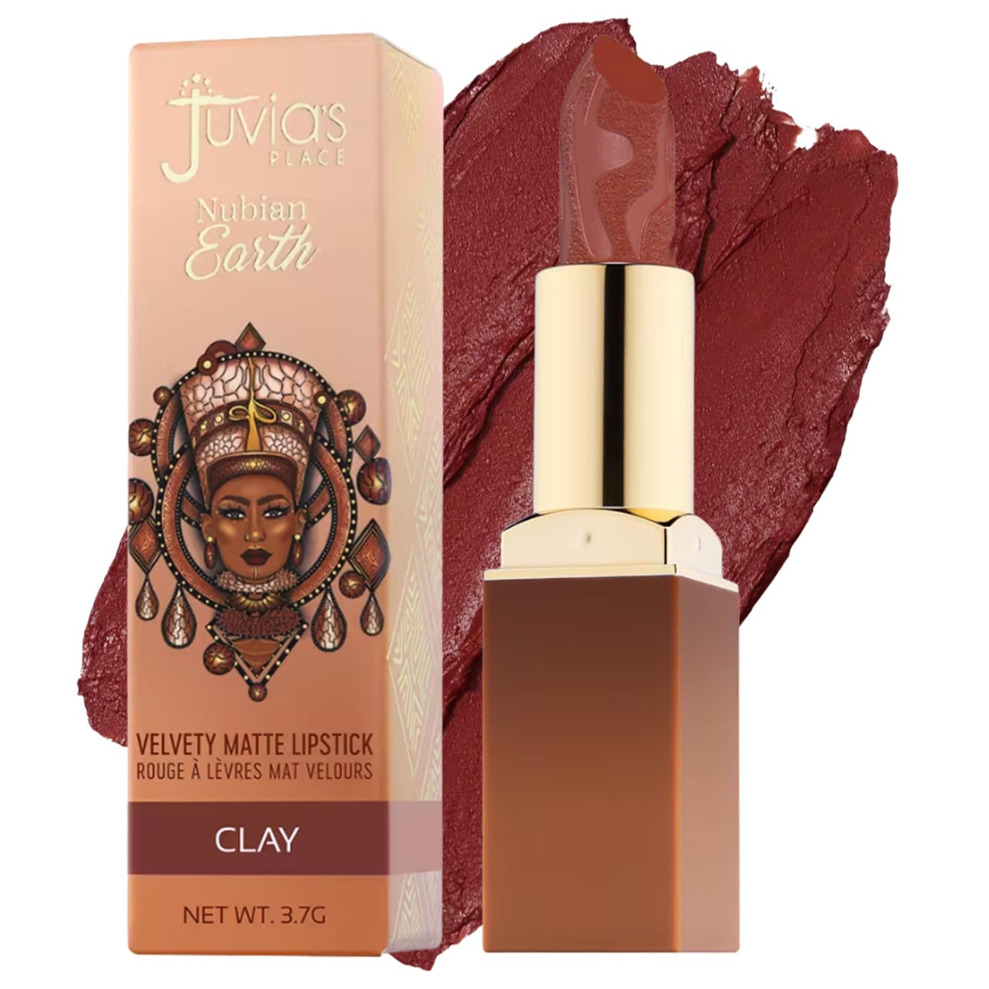Juvia's Place Nubian Earth Matte Lipstick Clay - Hydrating Long-lasting Lipstick, Richly Pigmented Lip Makeup, Creamy with Matte Finish Beauty & Lip Beauty & Personal Care Juvia's Place
