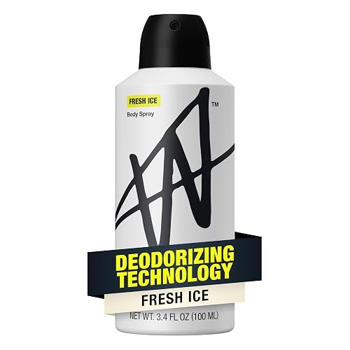 Jake Paul Fresh Ice Body Spray for Men By W, Odor Blocking Body Deodorant, Long Lasting Protection, 3.4 fl oz Beauty & Personal Care W