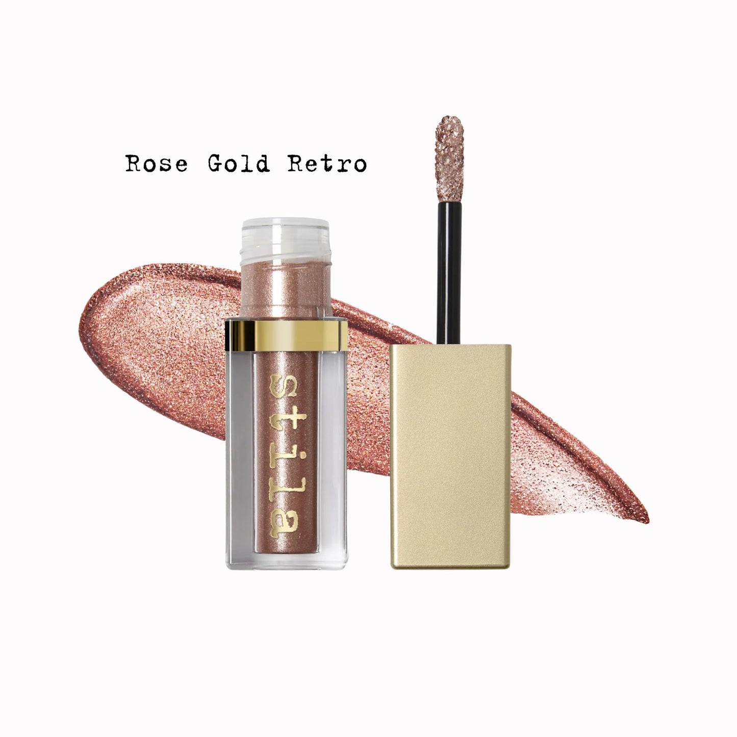 Stila Magnificent Metals Glitter & Glow Liquid Eye Shadow, Rose Gold Retro, Original Beauty & Personal Care stila