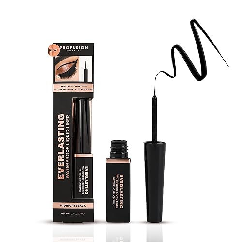 Profusion Cosmetics Everlasting Waterproof Liquid Eyeliner, Achieve Bold Statement Eyes Effortlessly With this Essential Beauty Tool, Long Lasting Beauty & Personal Care Profusion Cosmetics