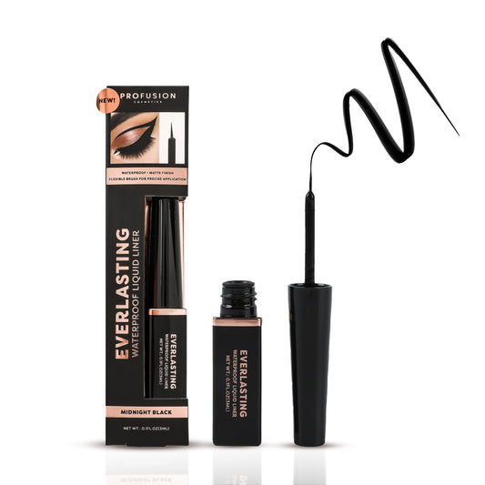 Profusion Cosmetics Everlasting Waterproof Liquid Eyeliner, Achieve Bold Statement Eyes Effortlessly With this Essential Beauty Tool, Long Lasting Beauty & Personal Care Profusion Cosmetics