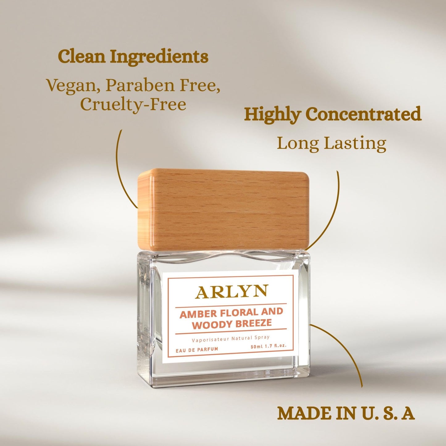 ARLYN Amber Floral Woody Breeze Eau De Parfum Inspired by Bc.arat Ruge 540, Long-Lasting Perfume for Men and Women, Vegan & Eco-Conscious with Clean Beauty & Personal Care ARLYN BY BELLEVUE PARFUMS
