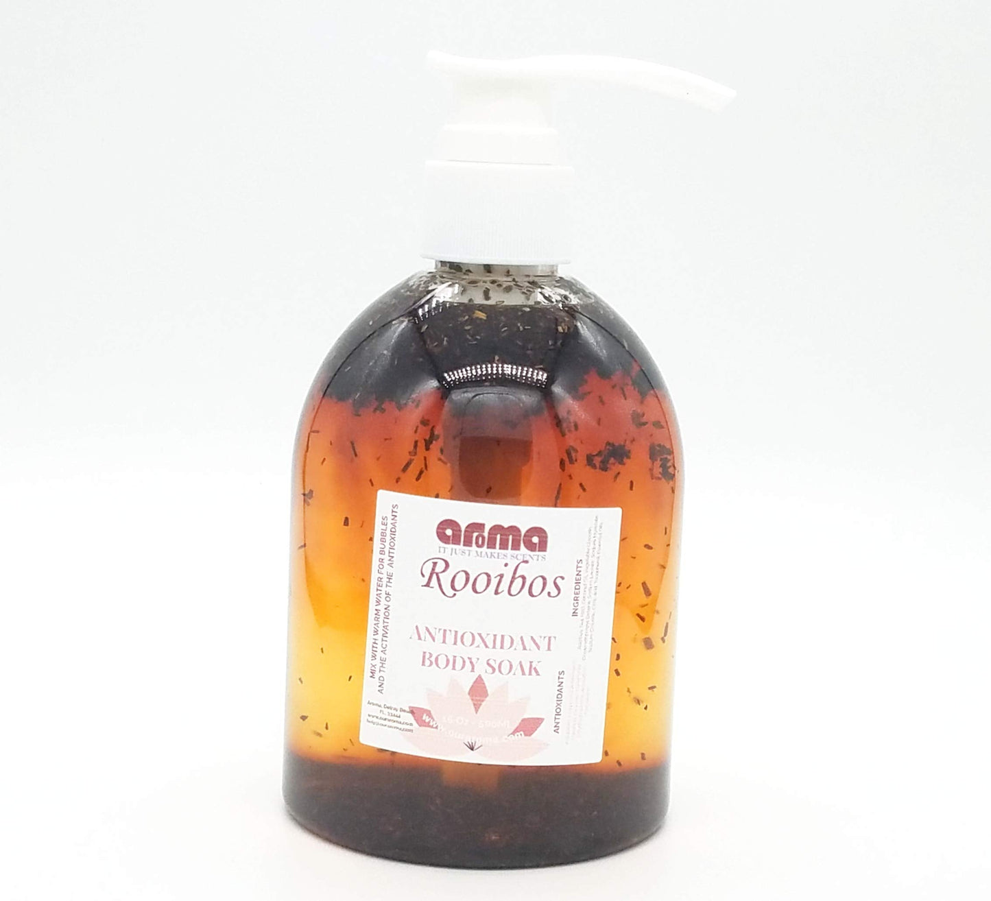 Aroma Rooibos Antioxidant Body Soak and Bubbles - Remove Toxins, Free Radicals & Stress Soaking in The Bubbles and Essential Oils - 16 Fl Oz Beauty and Personal Care Our Aroma