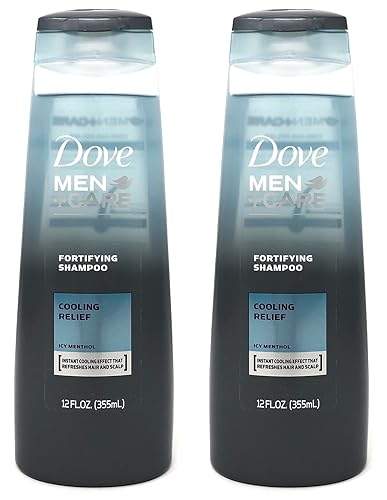 Dove Men + Care Fortifying Shampoo, Cooling Relief Icy Menthol, 12 Ounces (Pack of 2) Beauty & Personal Care Dove