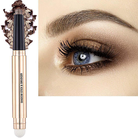 Metiplou Brown Eyeshadow Stick Eyeliner pencil For Eye Makeup Cream Shimmer Smooth Glitter Dark Light Matte Single Crayon Primer Palette Beauty & Personal Care Metiplou