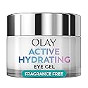 Olay Active Hydrating Eye Gel, Fragrance-Free, Anti-Aging Eye Cream with Hyaluronic Acid and Niacinamide, 0.5 oz Beauty & Personal Care Olay