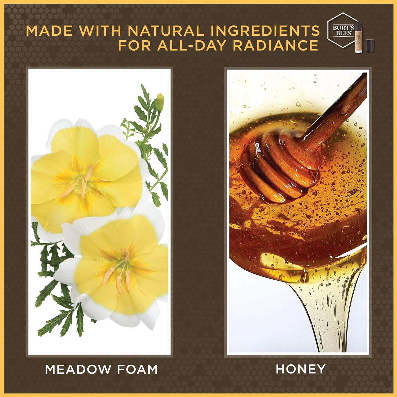 BURTS BEES Deep Maple Goodness Glows Liquid Makeup, 1 FZ Beauty & Personal Care Burt's Bees