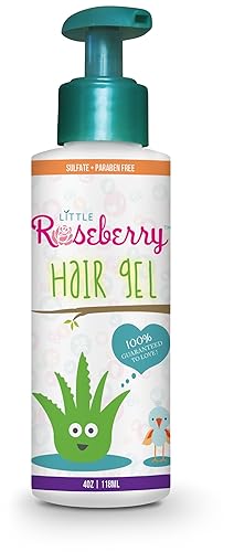 Hair Gel for Kids | Light Hold | Chemical Free | Made with Organic Aloe Vera and Vitamins | Safe on Babies, Toddlers, Men and Women | Always Paraben Beauty & Personal Care Little Roseberry