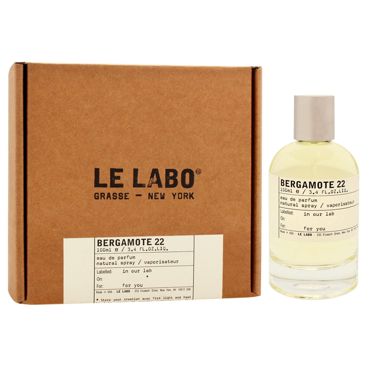 Bergamotte 22 by Le Labo for Unisex - 3.4 oz EDP Spray Beauty & Personal Care Le Labo