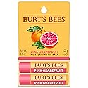 Burt's Bees Lip Balm - Pink Grapefruit, Lip Moisturizer With Responsibly Sourced Beeswax, Tint-Free, Natural Origin Conditioning Treatment, 2 Tubes Beauty & Personal Care Burt's Bees