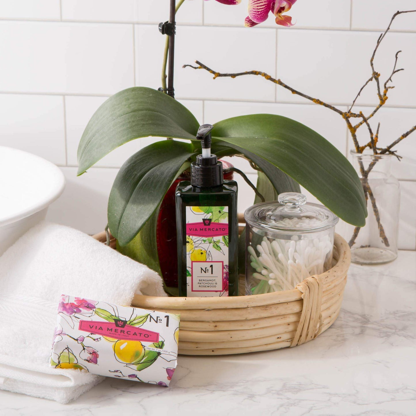 Via Mercato Italian Soap Bar (200 g), No. 1 - Bergamot, Patchouli & Rosewood Beauty & Personal Care Via Mercato