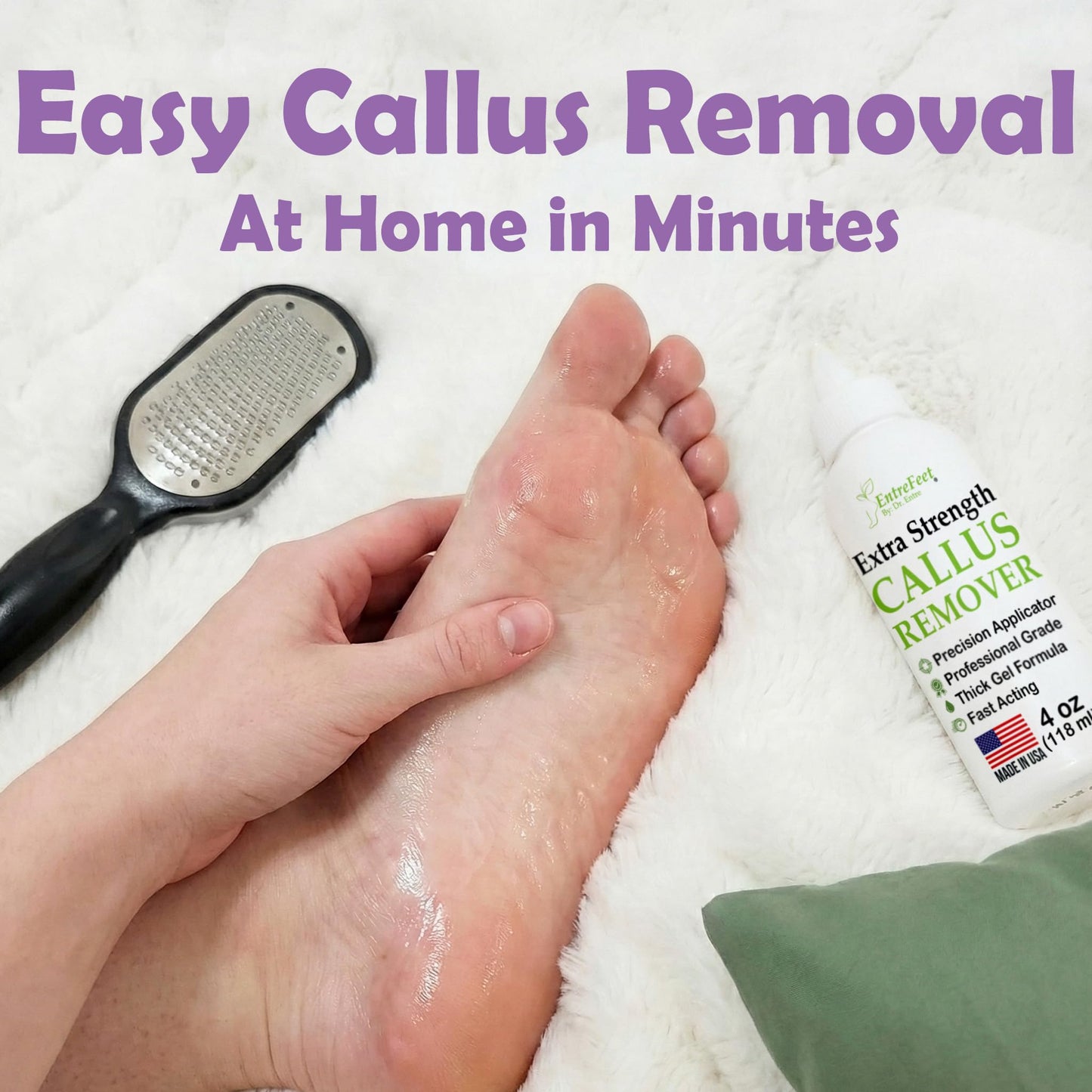Dr. Entre's Callus Remover Gel & Foot File: Extra Strength Callus Remover for Feet, Foot Callus Remover Care, Pedicure Tools Supplies, Spa Kit, Dead Beauty and Personal Care EntreFeet
