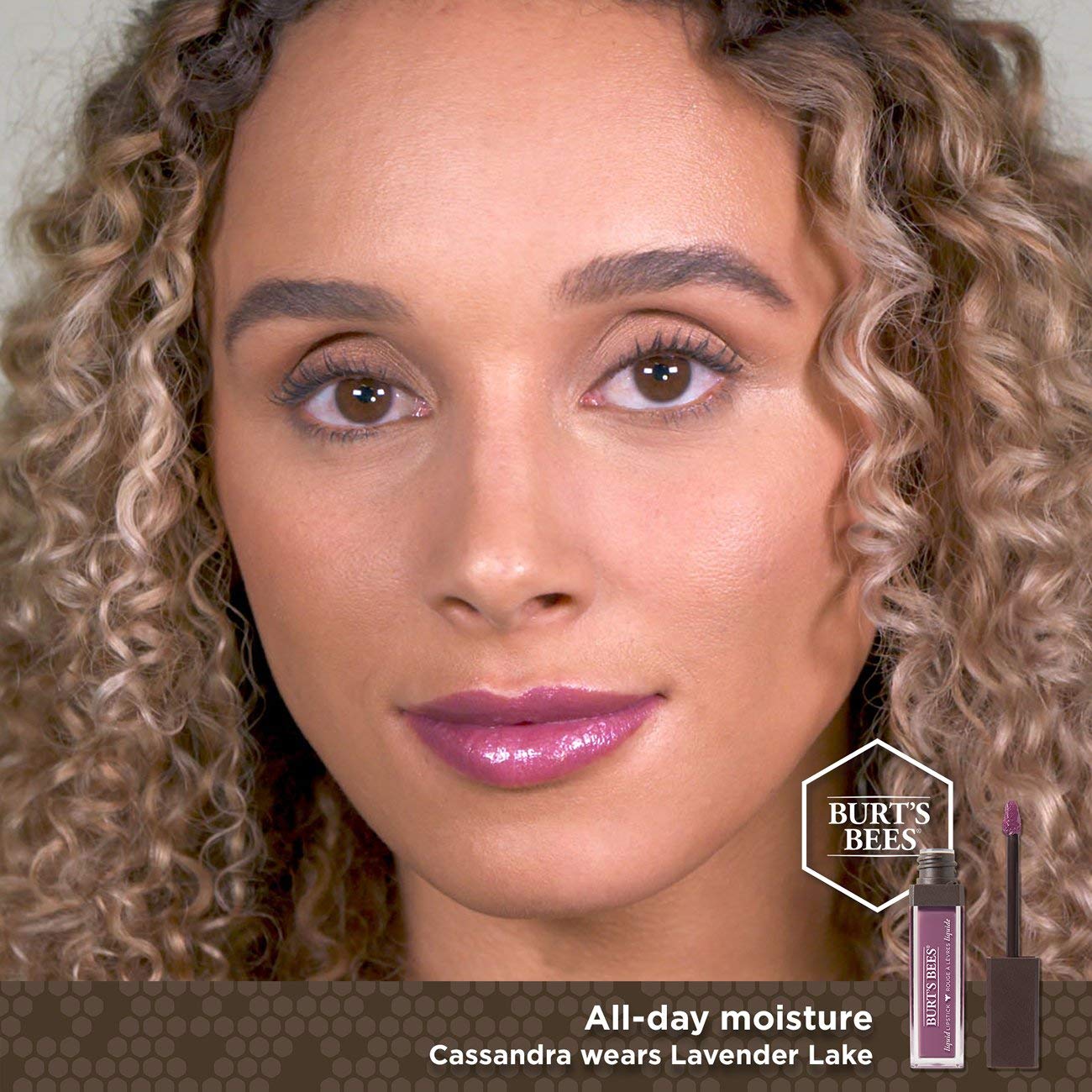 Burt's Bees 100% Natural Glossy Liquid Lipstick, Lavender Lake, 1 Tube Beauty & Personal Care Burt's Bees