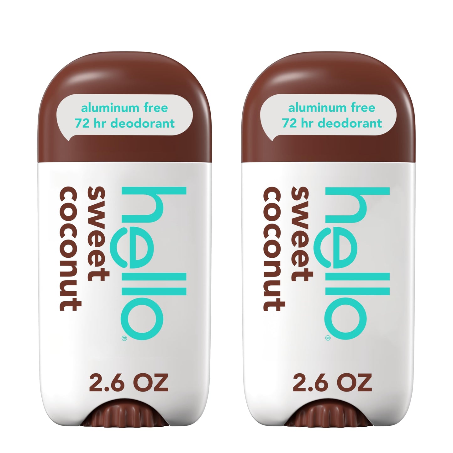 hello Sweet Coconut Aluminum Free Deodorant for Women and Men, 72-Hour Deodorant, Only 9 Ingredients, Baking Soda Free, Enriched with Shea Butter Beauty and Personal Care hello