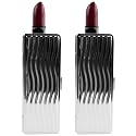 Stephanie Imports Set of 2 Rectangular Vintage Lipstick Cases With Glass Mirror (Silver Wave) Beauty & Personal Care Stephanie Imports