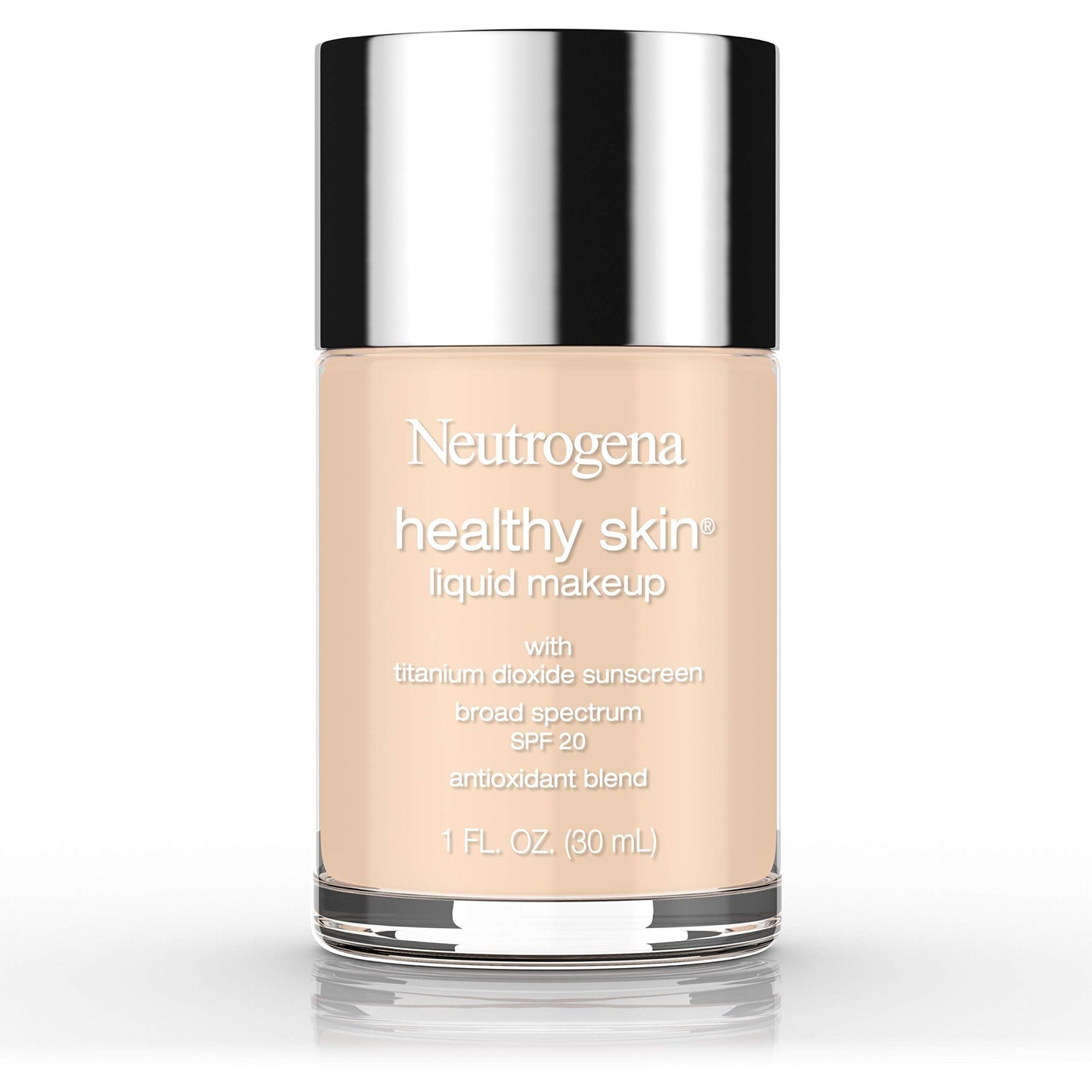 Neutrogena Healthy Skin Liquid Makeup Foundation, Broad Spectrum SPF 20 Sunscreen, Lightweight & Flawless Coverage Foundation with Antioxidant Vitamin Beauty & Personal Care Neutrogena