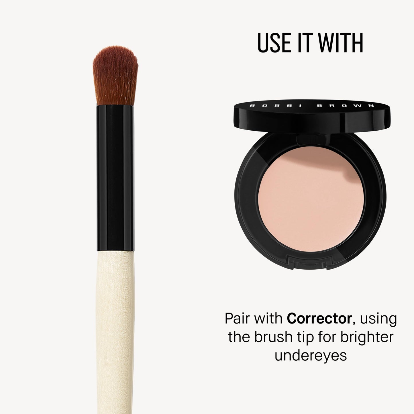 Bobbi Brown Full Coverage Touch-Up Brush | Angled & Precise Makeup Face Brush for Applying & Blending Foundation or Concealer Beauty & Personal Care Bobbi Brown