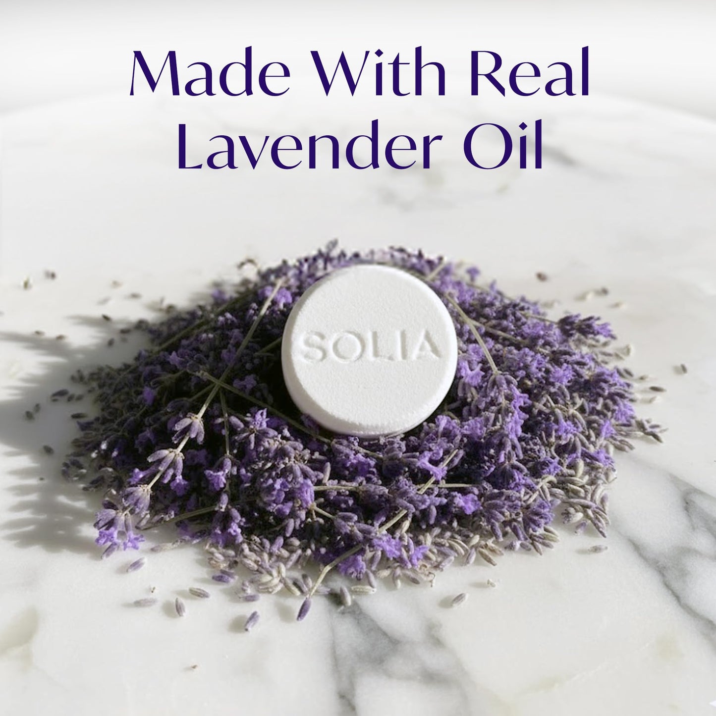 Solia Natural Lavender Shower Steamers - Patent-Pending - Real Essential Oil Lavender Tablets, Spa Steamers Aromatherapy, 15-Pack Beauty and Personal Care Solia