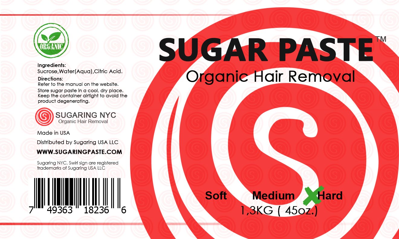 Hard Sugaring Paste for Legs, Arms and Chest with a Set of Sugaring Latex Gloves (4 pieces) Beauty and Personal Care Sugaring NYC