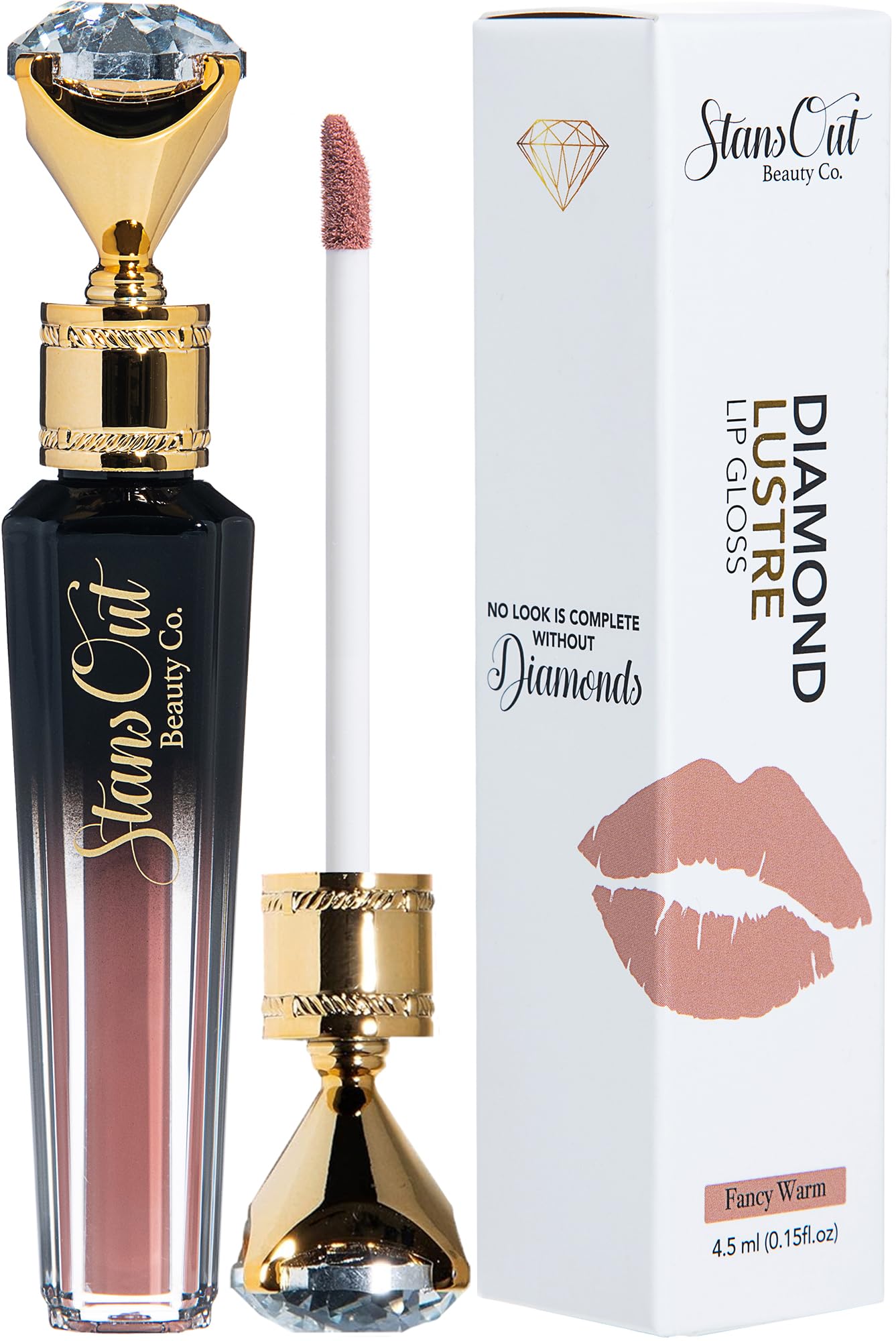 StansOut Beauty Diamond Lustre Fancy Warm Hydrating Lip Gloss | Cute Nude Moisturizing Butter-Smooth Colors | Shades for Naturally Plump & Pout, Beauty & Personal Care StansOut Beauty Company