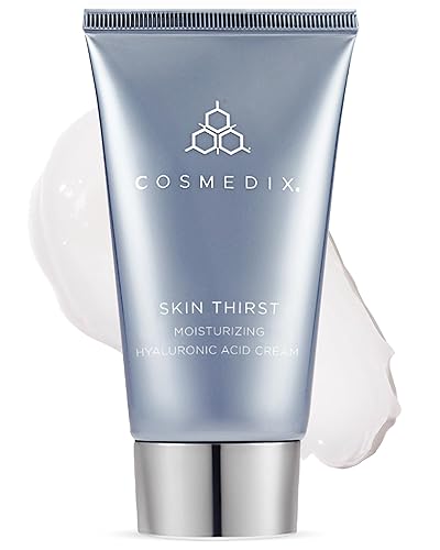 COSMEDIX Skin Thirst Hyaluronic Acid Moisturizer Face Cream - Hydrating Face Lotion & Make Up Primer for Pores, Wrinkles & Fine Lines - Daily Facial Beauty & Personal Care COSMEDIX