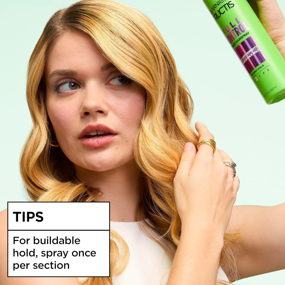 Garnier Fructis Style Full Control Anti-Humidity Non Aerosol Hairspray 8.5 oz (Pack of 6)