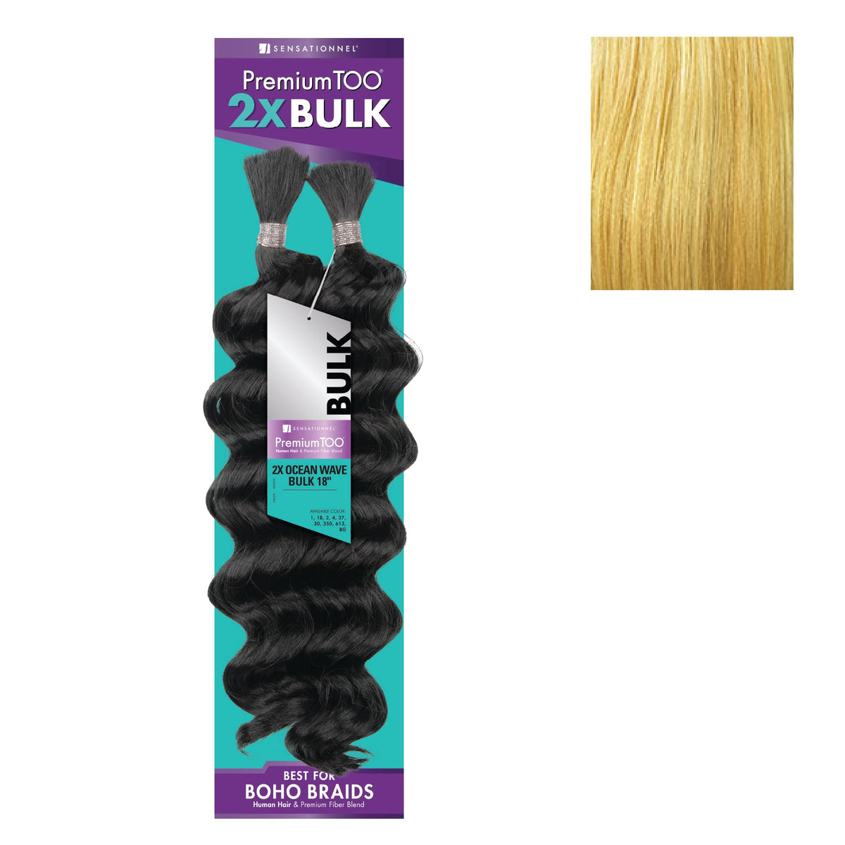 Sensationnel PremiumToo Bulk Weaving-2X Ocean Wave,1 pack 18 inch, S27/613