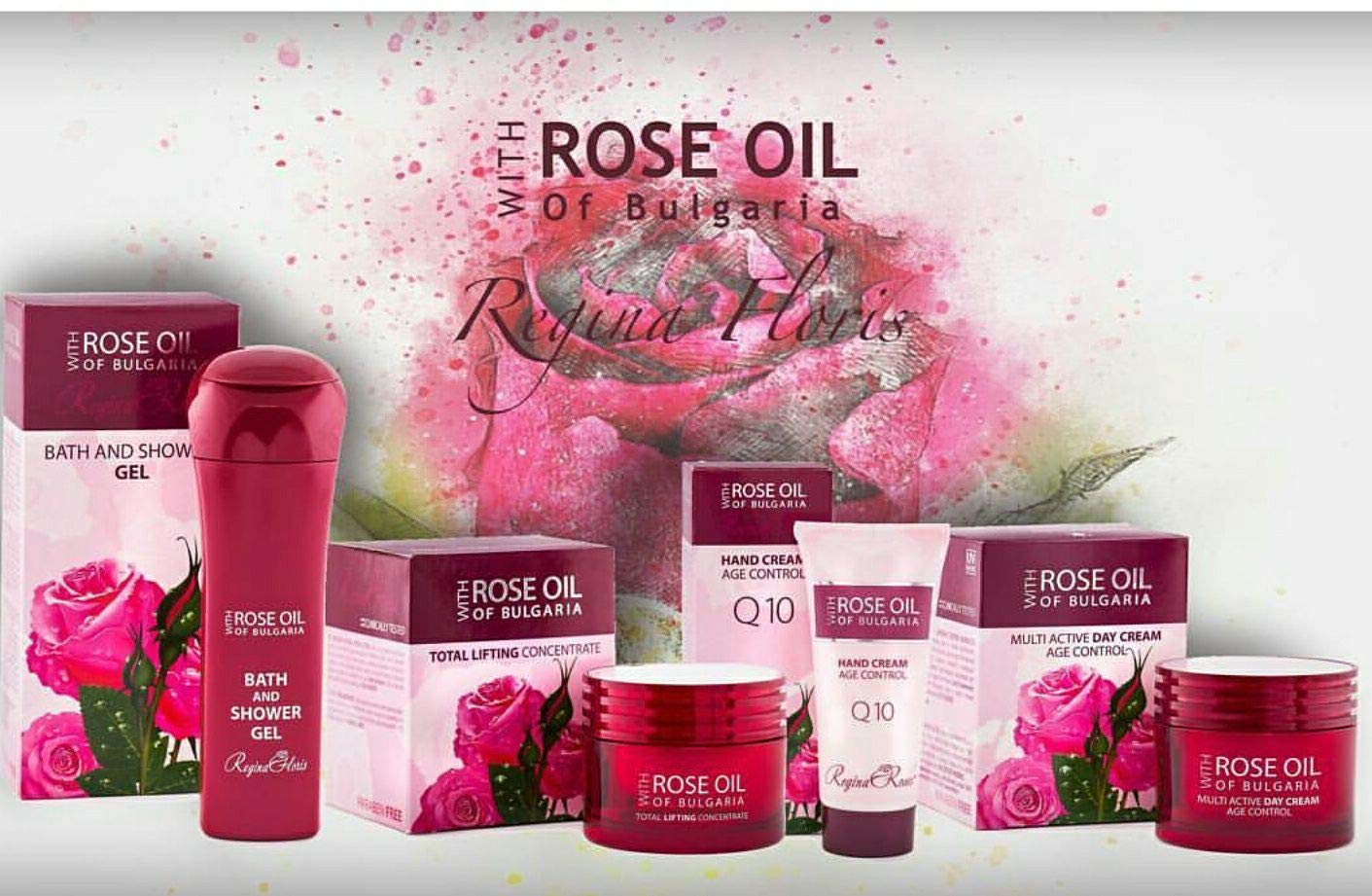 Regina Floris Age Control - Total Lifting Concentrate Face Cream with 100% Pure Bulgarian Rose Oil 30ml by Regina Floris Beauty & Personal Care Regina Floris