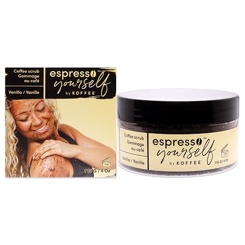 Koffee Beauty Vanilla Coffee Scrub - Exfoliating Body And Face Scrub - Polish And Smooth Skin With Ease - Invigorate Senses With Vanilla Fragrance Beauty & Personal Care Koffee Beauty