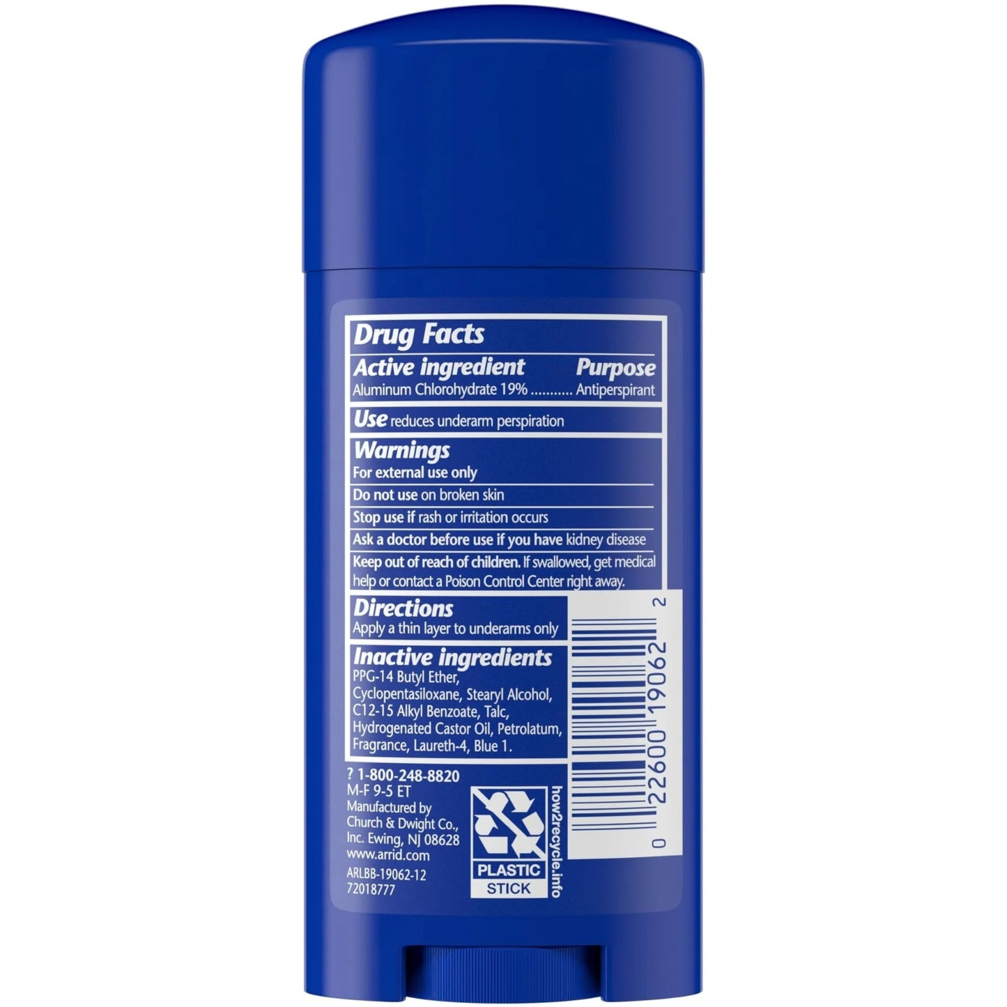 ARRID XX Anti-Perspirant Deodorant Solid Regular 2.70 oz (Pack of 5) Beauty and Personal Care Flywrun