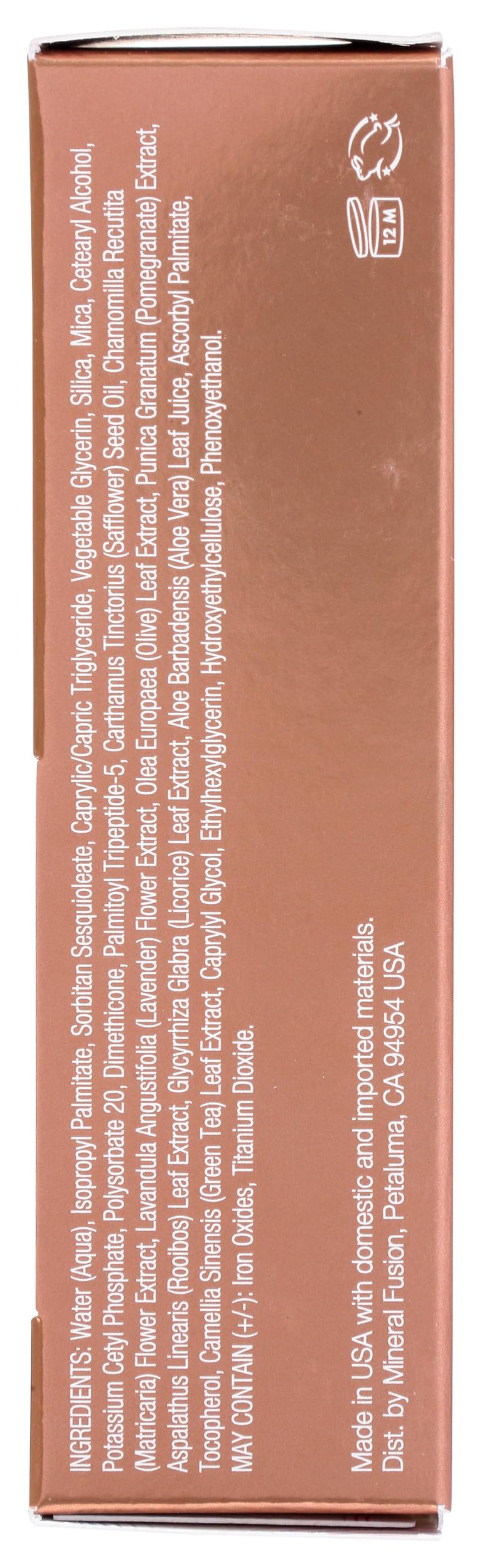 Mineral Fusion Full Coverage Foundation, Liquid Foundation - Neutral 3- Medium Complexion w/Neutral Undertones, Lightweight Matte Finish, Up to 12 Hr