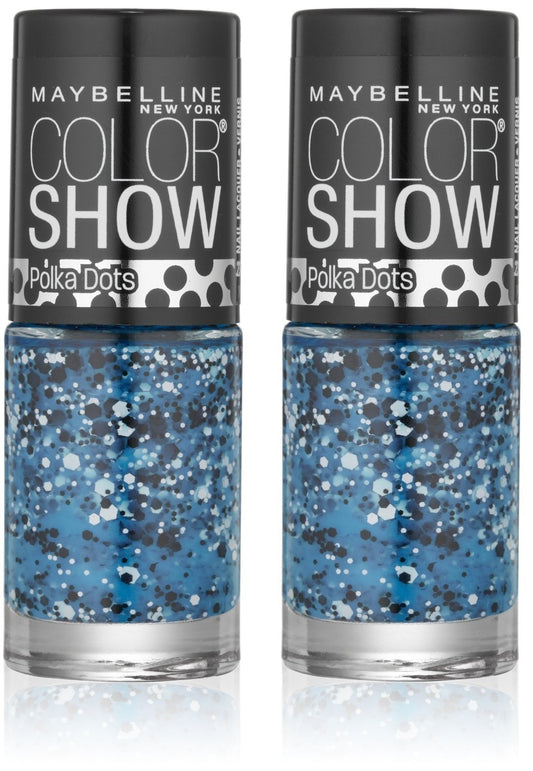 Maybelline Color Show Nail Lacquer - 95 Blue Marks The Spot - 0.23 oz (2 Pack)