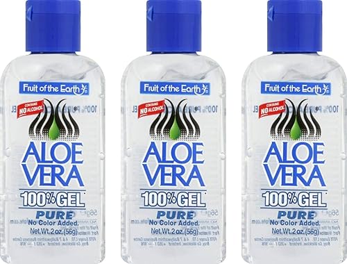 Fruit of the Earth Aloe Vera Gel, 2 oz (56 g) (Bundle of 3) Beauty & Personal Care Fruit of the Earth