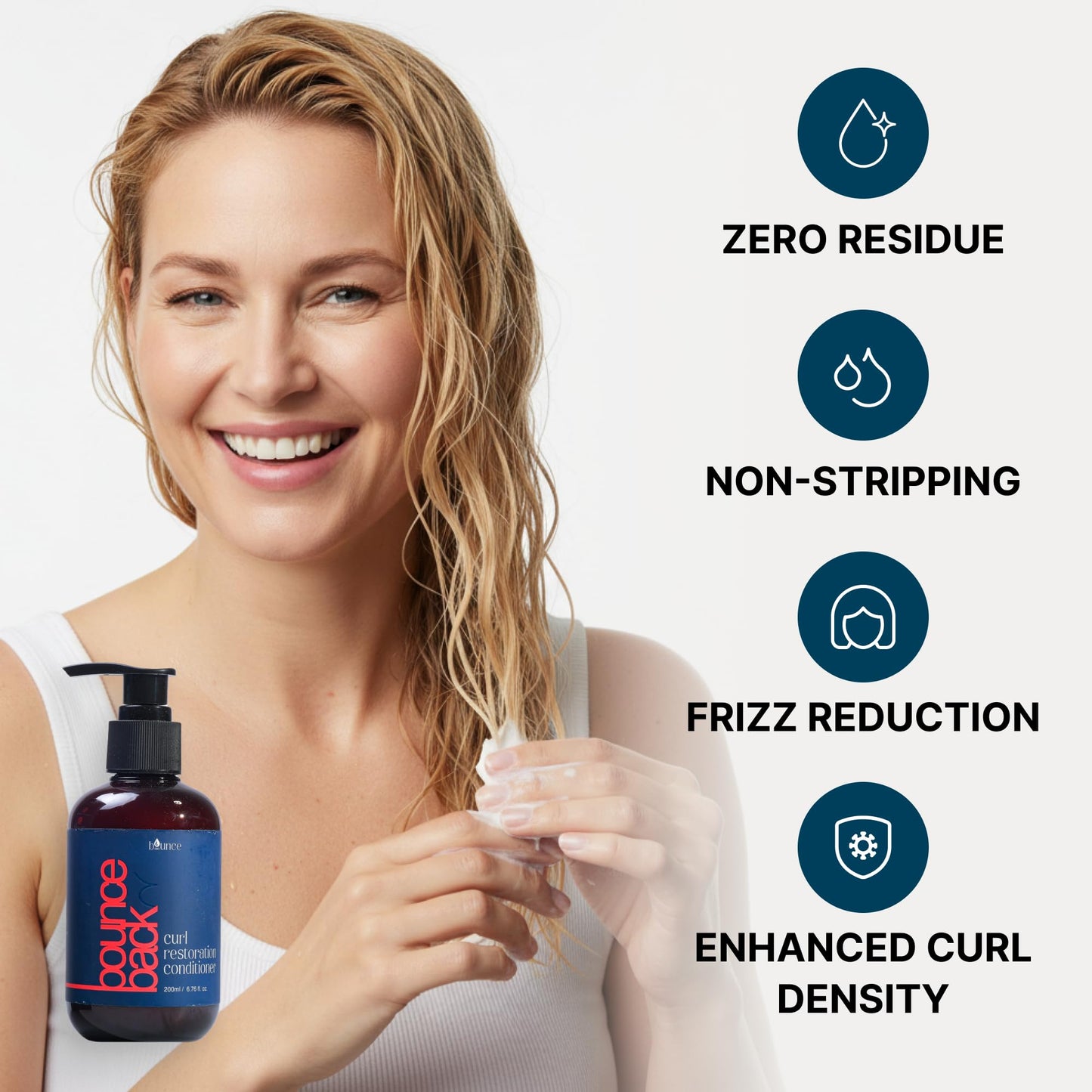 Bounce Style Curl Restoration Conditioner | Deep Cleansing Hydrating Curl Treatment for Curly Hair Women Beauty & Personal Care BOUNCE STYLE