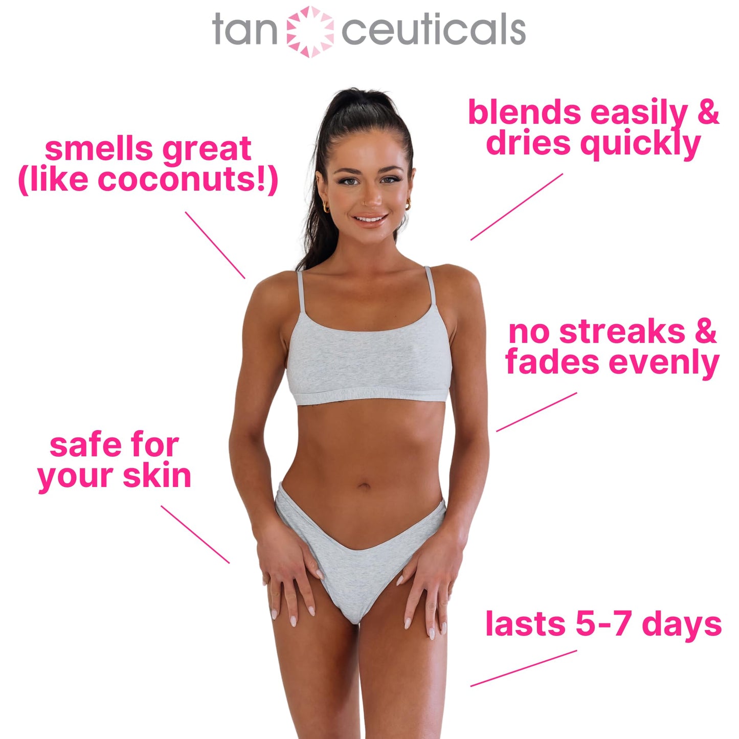 Tanceuticals Self Tanner - Dark Self Tanning Lotion for Body - Gives Natural Looking & Long Lasting Sunless Tan - Quick Fake Tan, Bronze Glow - Fresh Beauty & Personal Care Tanceuticals