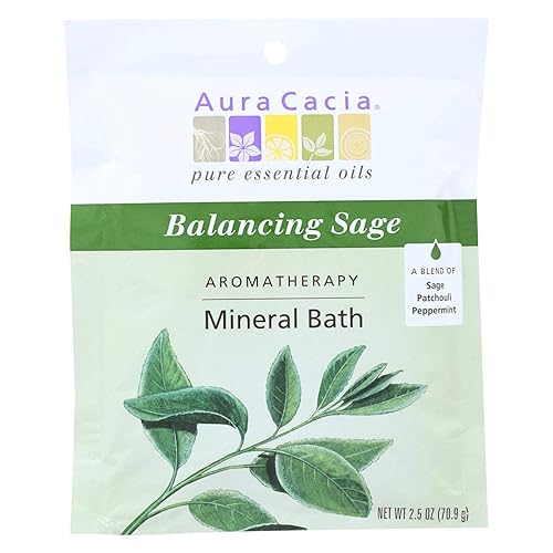 AURA CACIA MNRL BATH,BALANCING SAGE, 2.5 OZ6 Beauty & Personal Care Aura Cacia