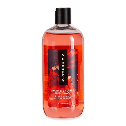 Via Mercato Bella Collection, Hydrates & Invigorates, Shower Gel, 500 ML, No. 2 - Sour Cherries & Pomegranate Beauty & Personal Care Via Mercato