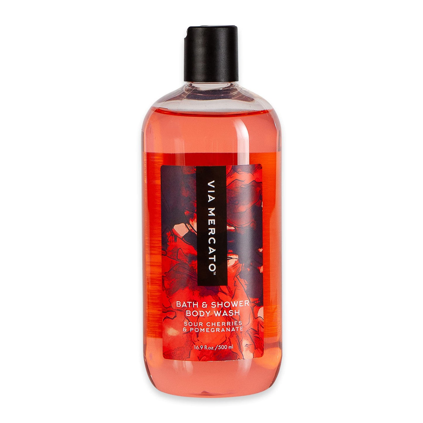 Via Mercato Bella Collection, Hydrates & Invigorates, Shower Gel, 500 ML, No. 2 - Sour Cherries & Pomegranate Beauty & Personal Care Via Mercato
