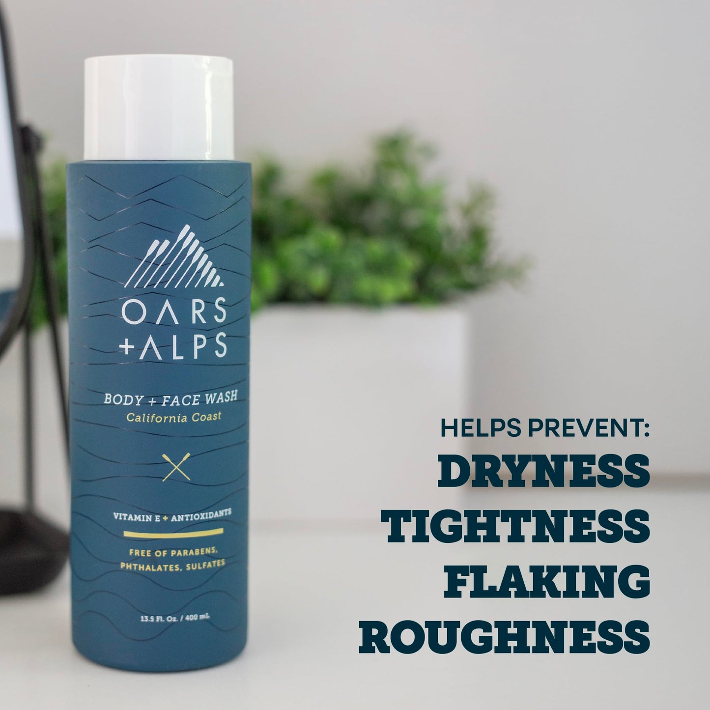 Oars + Alps Body Wash for Men, Mens Body Wash & Face Cleanser with Vitamin E & Antioxidants, Moisturizing, Paraben & Sulfate Free Cleanser, California Beauty & Personal Care Oars + Alps