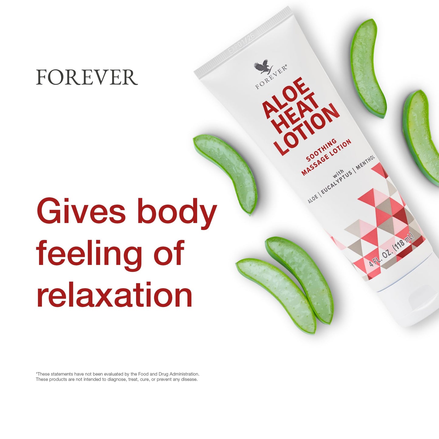 Forever Living - Aloe Heat Lotion with Menthol and Eucalyptus Fragrance, Comfort and Skin Nourishment, Vegan-Friendly Formula, 4 fl oz Beauty & Personal Care Forever Living Products