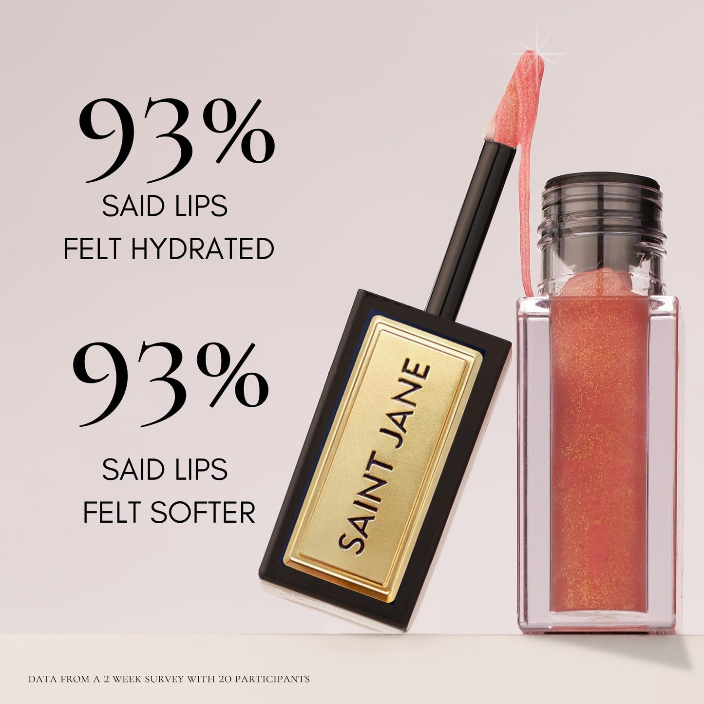 SAINT JANE - Luxury Lip Oil | Luxury, Floral-Infused, Clean Skincare (Bliss, 0.15 oz | 4.5 ml) Beauty & Personal Care SAINT JANE