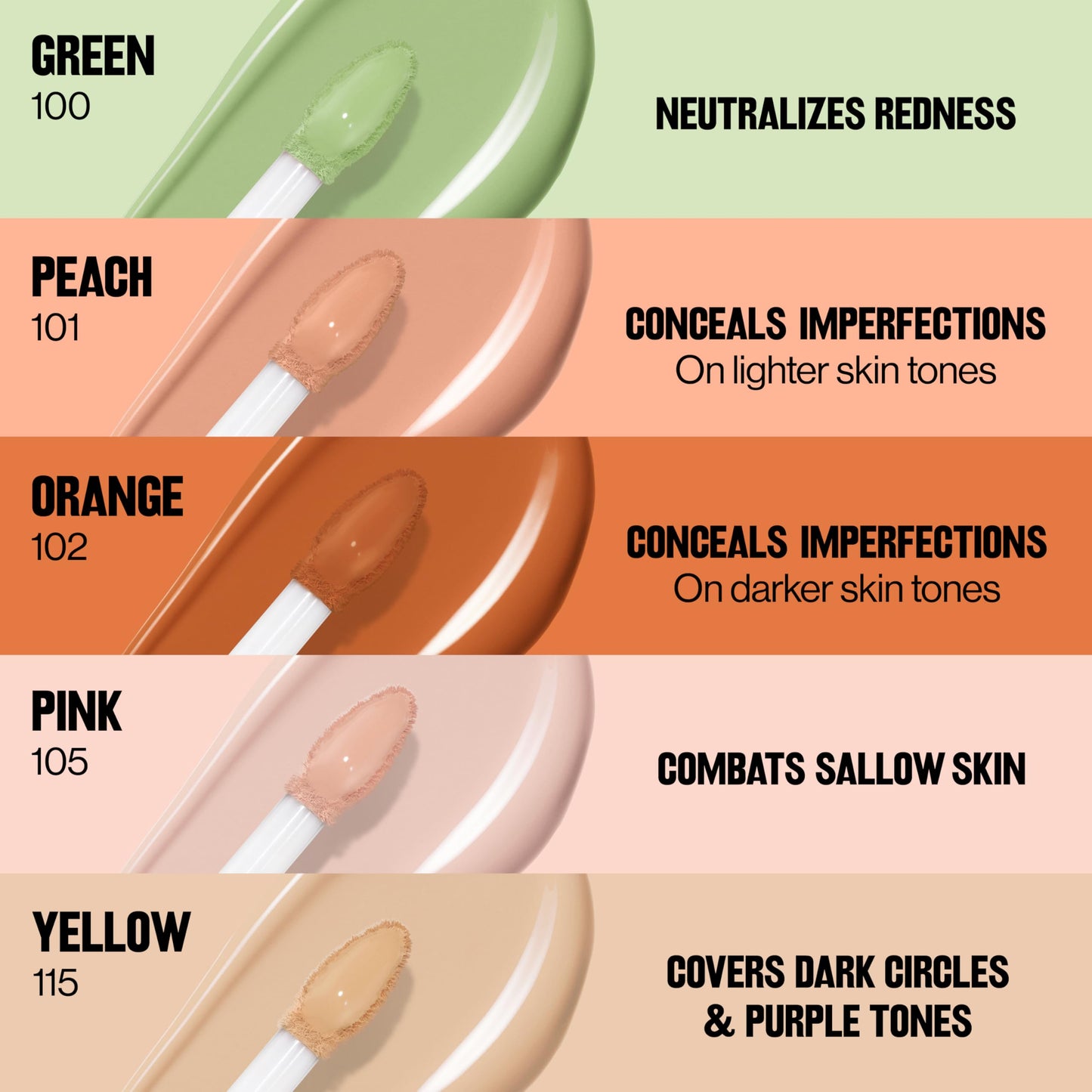 Revlon Glimmer Correcting Concealer, Liquid Under Eye Makeup, Made with Caffeine, Vitamin C, & Stevioside, 105, 0.3 fl oz Beauty & Personal Care REVLON